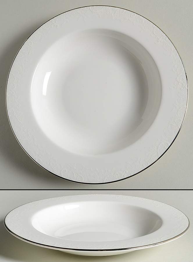 Porcelain Lace 9" Soup/Pasta Bowl by Lenox-1
