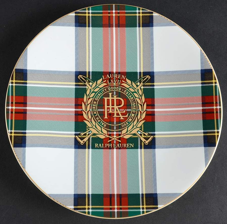 Kilgour Tartan Salad/Dessert Plate by Ralph Lauren China-1