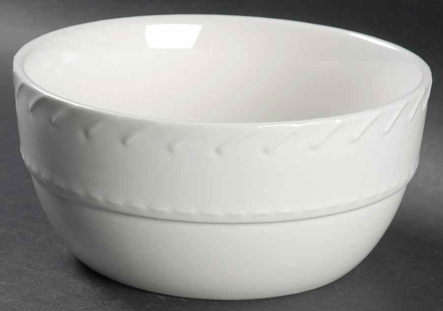 Whipstitch Cream Coupe Cereal Bowl by Ralph Lauren China-1