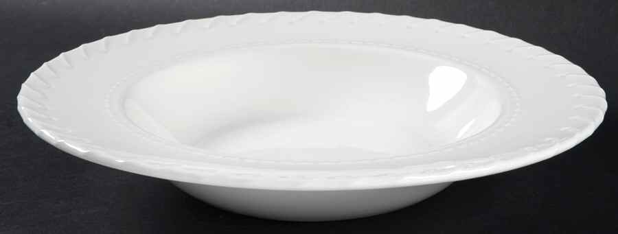 Whipstitch Cream Large Pasta Bowl by Ralph Lauren China-1