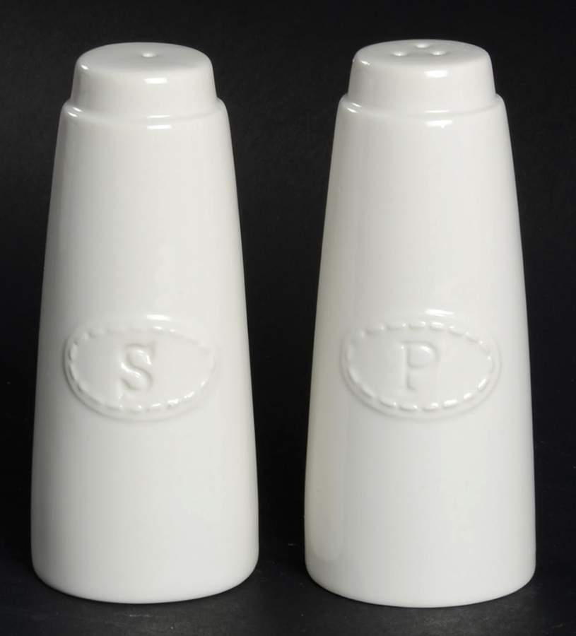 Whipstitch Cream Salt & Pepper Set by Ralph Lauren China-1