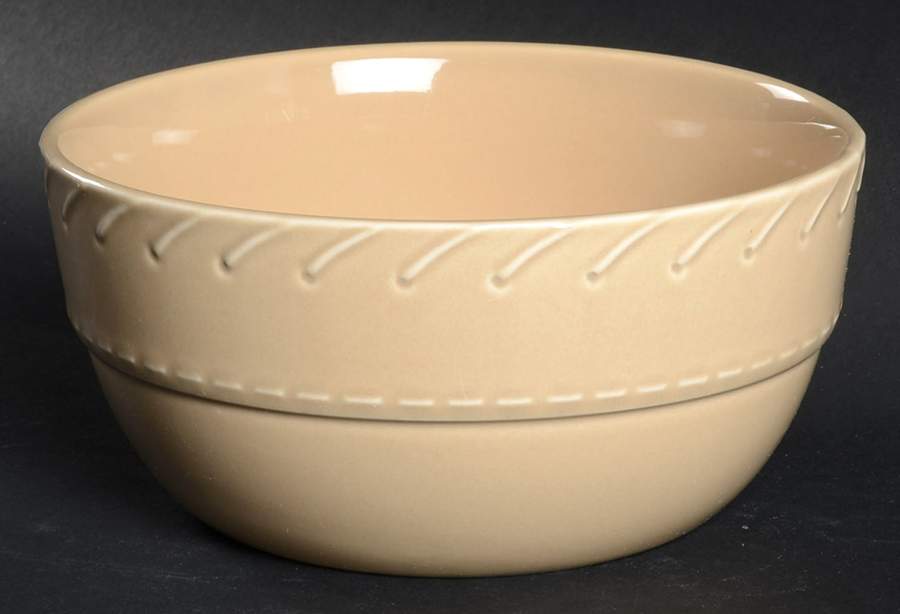 Whipstitch Camel Coupe Cereal Bowl by Ralph Lauren China-1