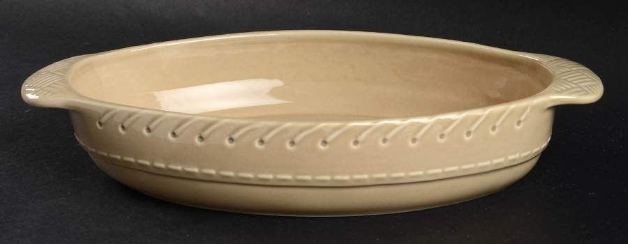 Whipstitch Camel 11" Augratin by Ralph Lauren China-1
