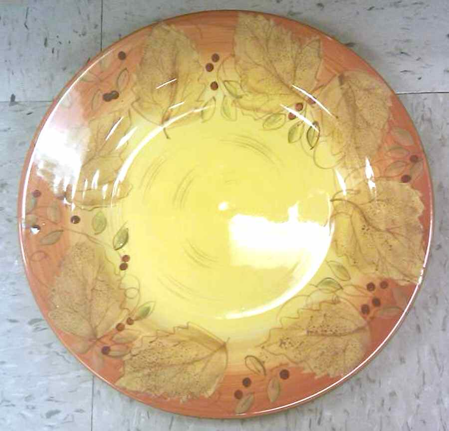 LGA104 Orange Dinner Plate by Laurie Gates-1