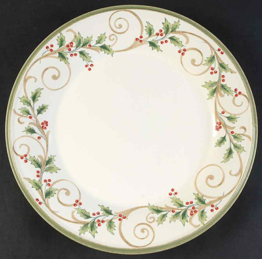 Holly Filigree Dinner Plate by Lenox-1
