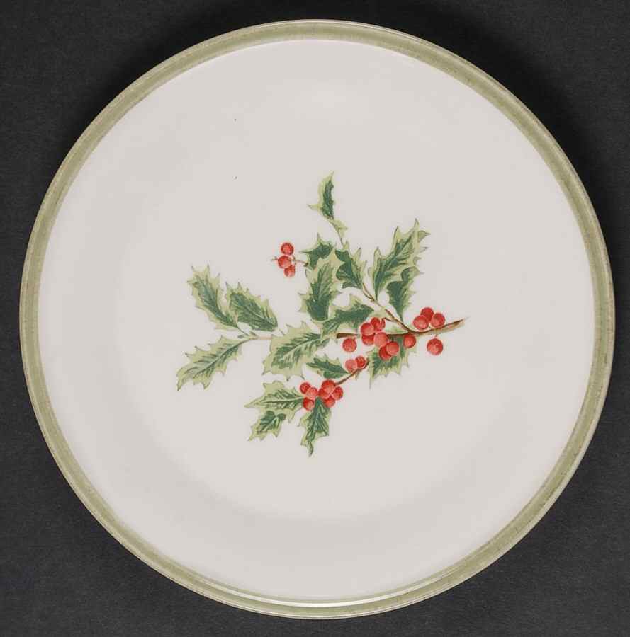 Holly Filigree Party Plate by Lenox-1