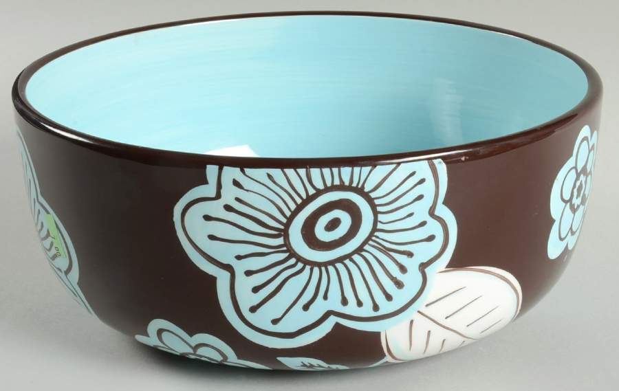 Cafe Blues 10" Large Salad Serving Bowl by Laurie Gates-1