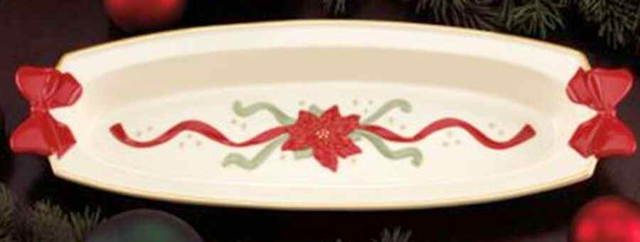 Santa's Visit 9" Oval Tray by Lenox-1