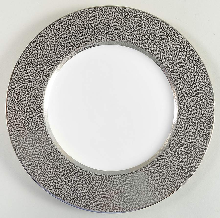 Platinum Voile Accent Luncheon Plate by Lenox-1