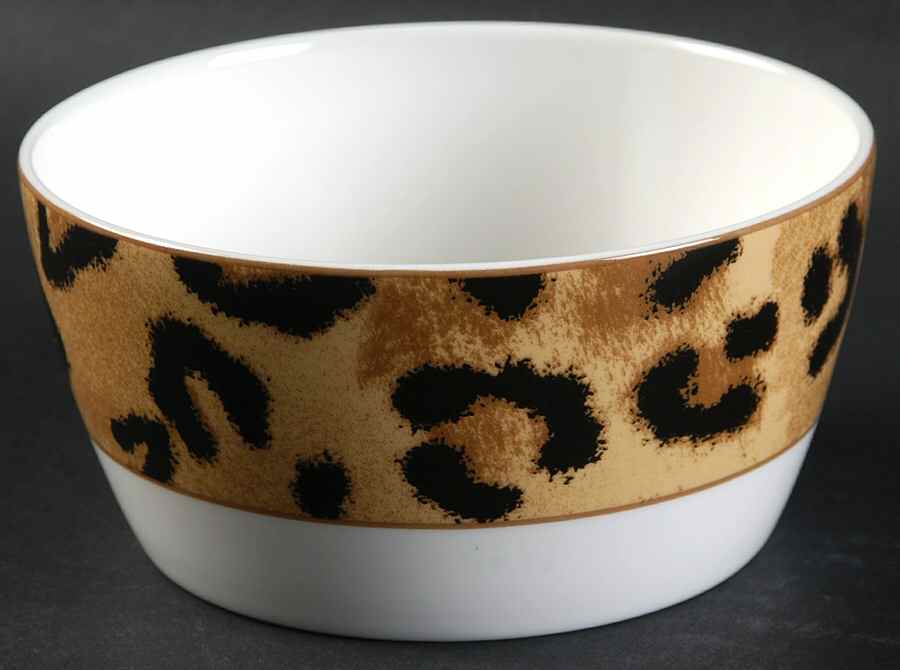 Safari Leopard Fruit/Dessert (Sauce) Bowl by Ralph Lauren China-1