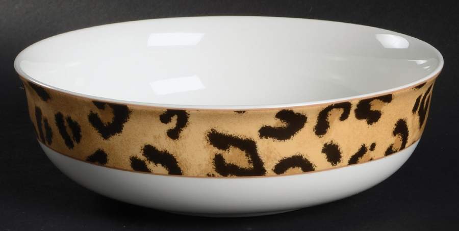 Safari Leopard 8" Round Vegetable Bowl by Ralph Lauren China-1