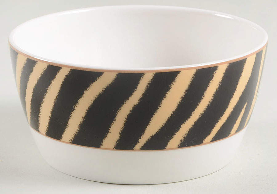 Safari Zebra Fruit/Dessert (Sauce) Bowl by Ralph Lauren China-1