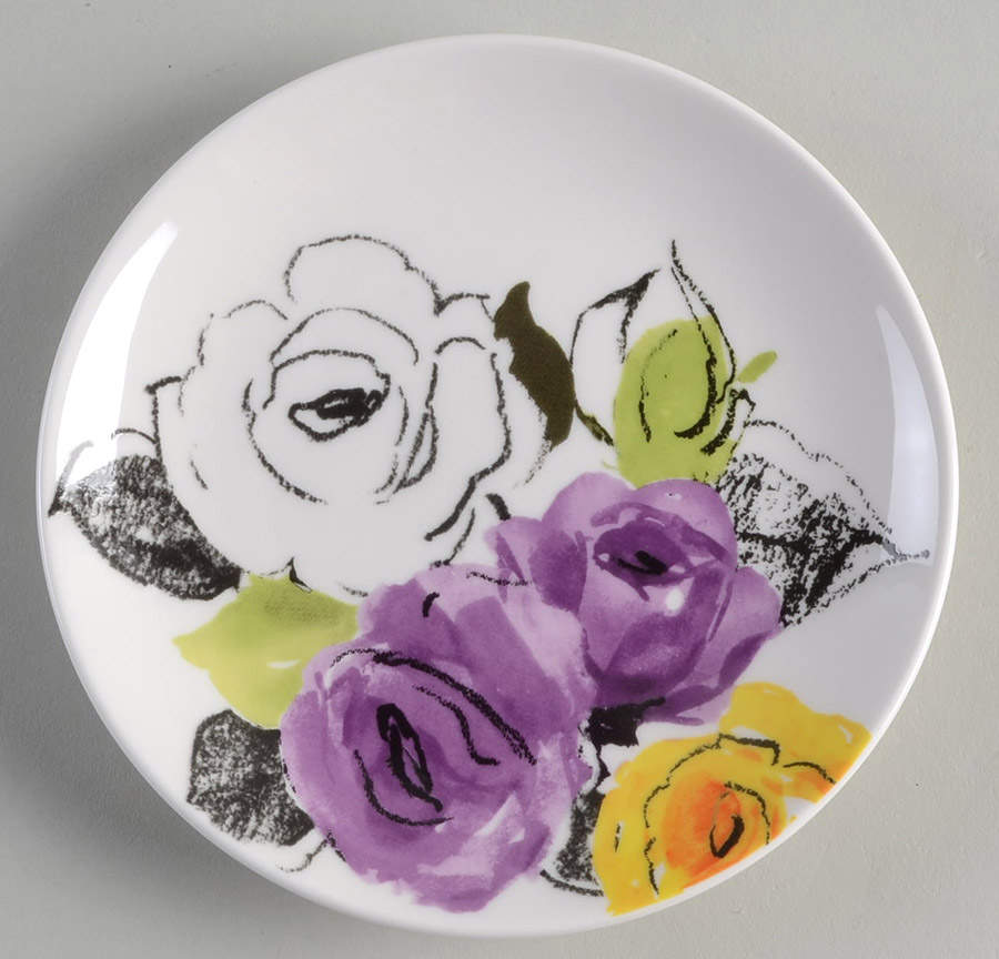 Charcoal Floral Tidbit Plate by Lenox-1