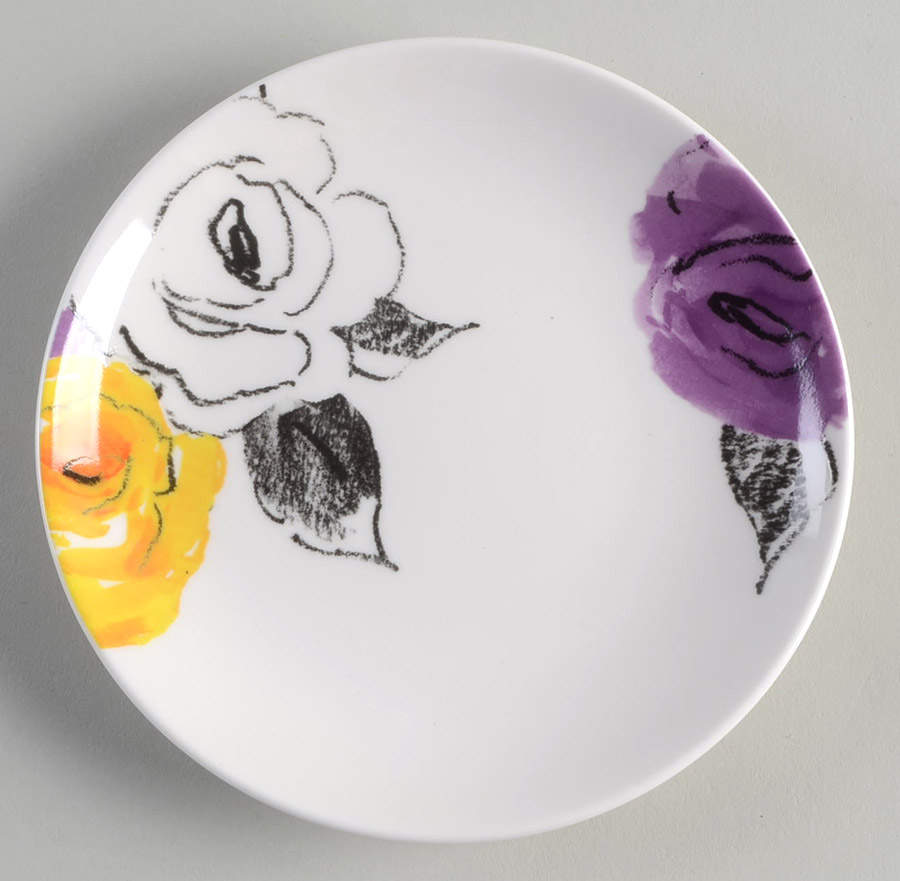 Charcoal Floral Tidbit Plate by Lenox-1