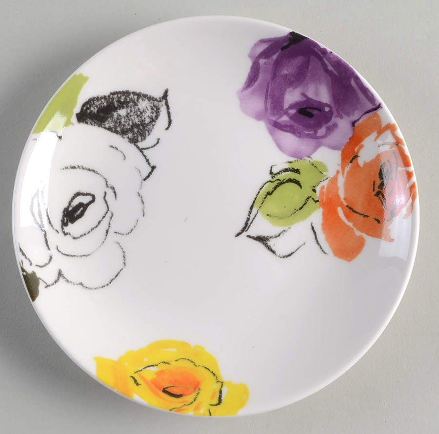 Charcoal Floral Tidbit Plate by Lenox-1