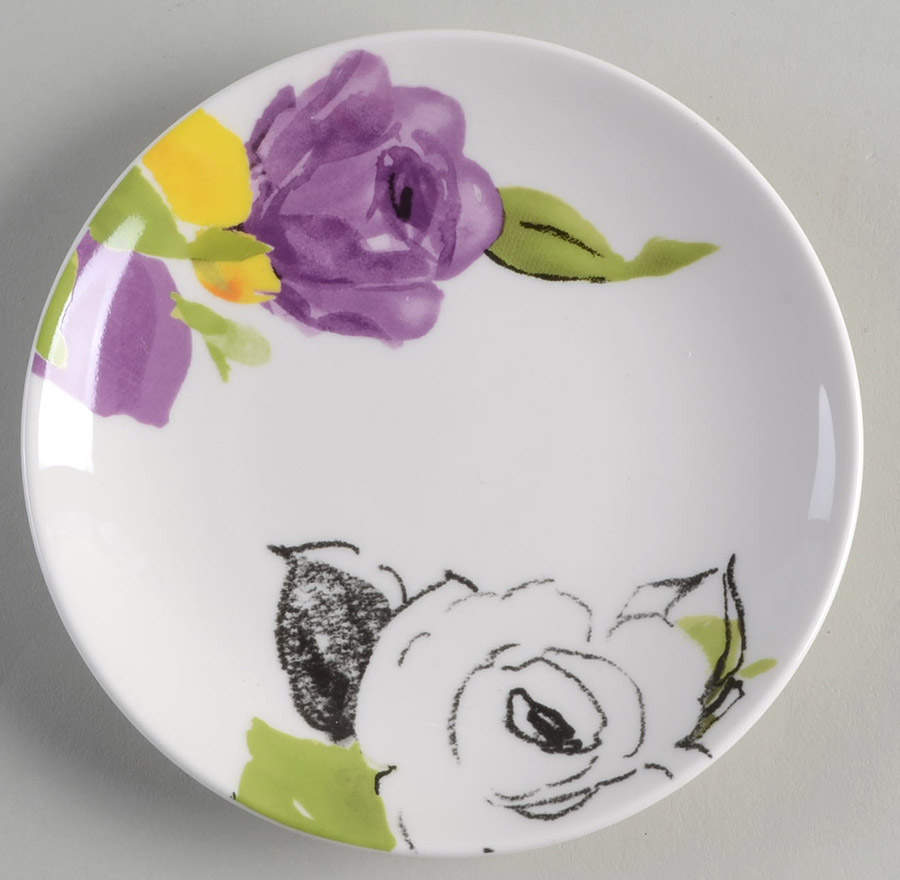 Charcoal Floral Tidbit Plate by Lenox-1