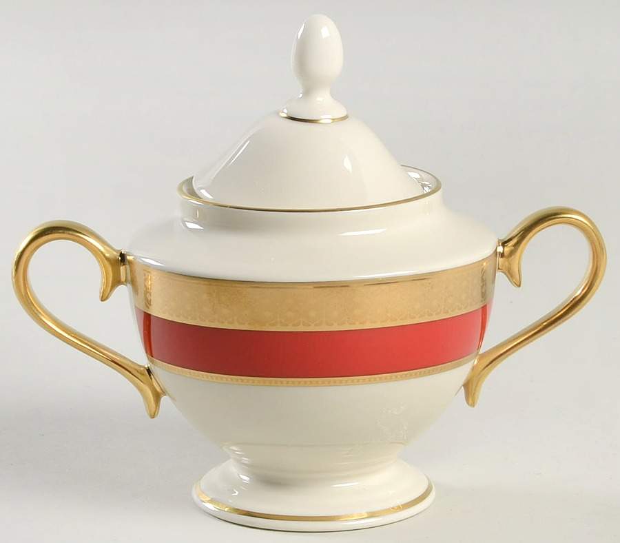 Embassy Sugar Bowl & Lid by Lenox-1