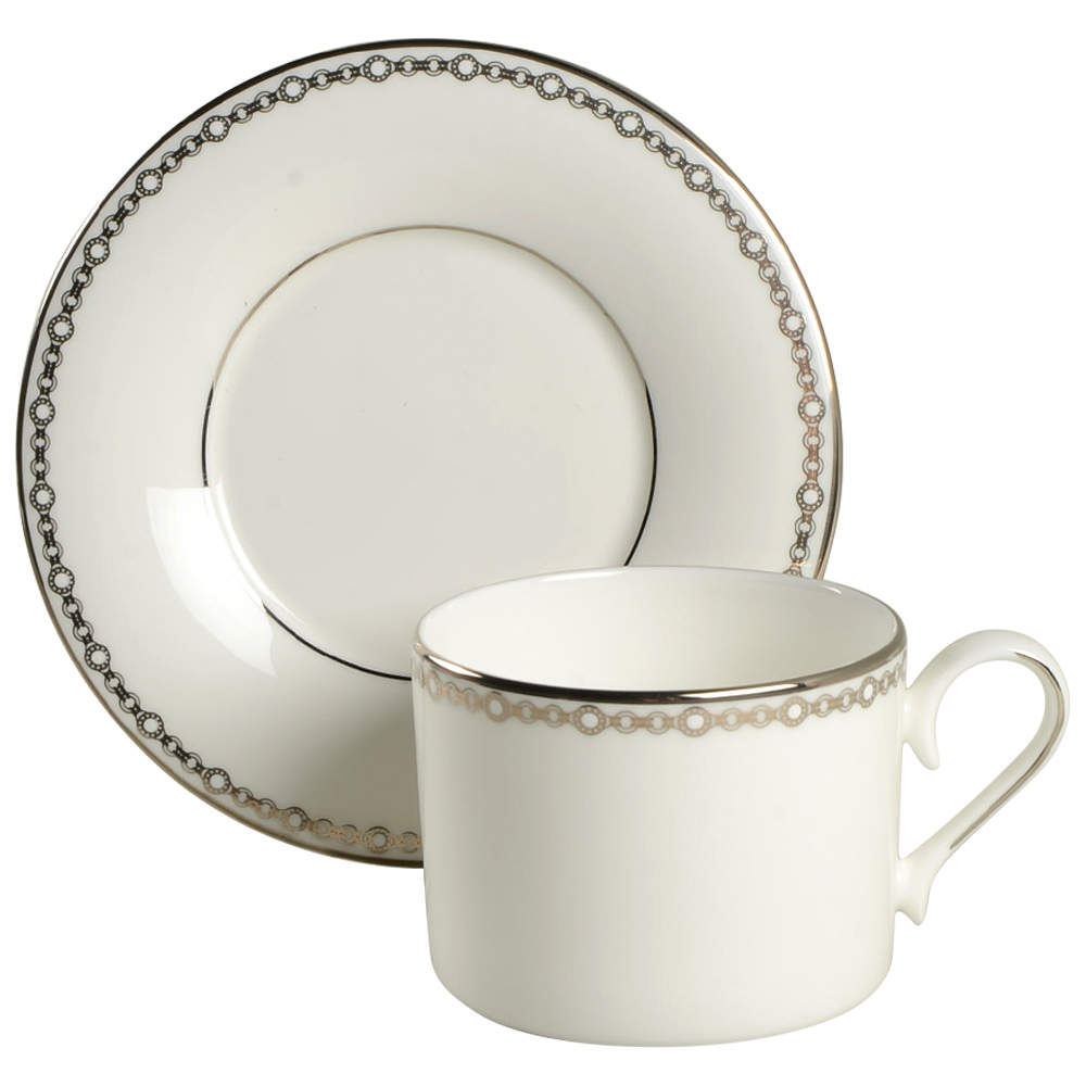 Embraceable Flat Cup & Saucer Set by Lenox-1
