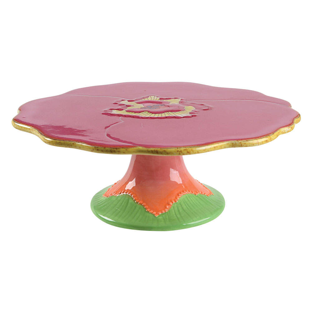 Floral Fusion 10" Diameter Pedestal Cake Stand by Lenox-1
