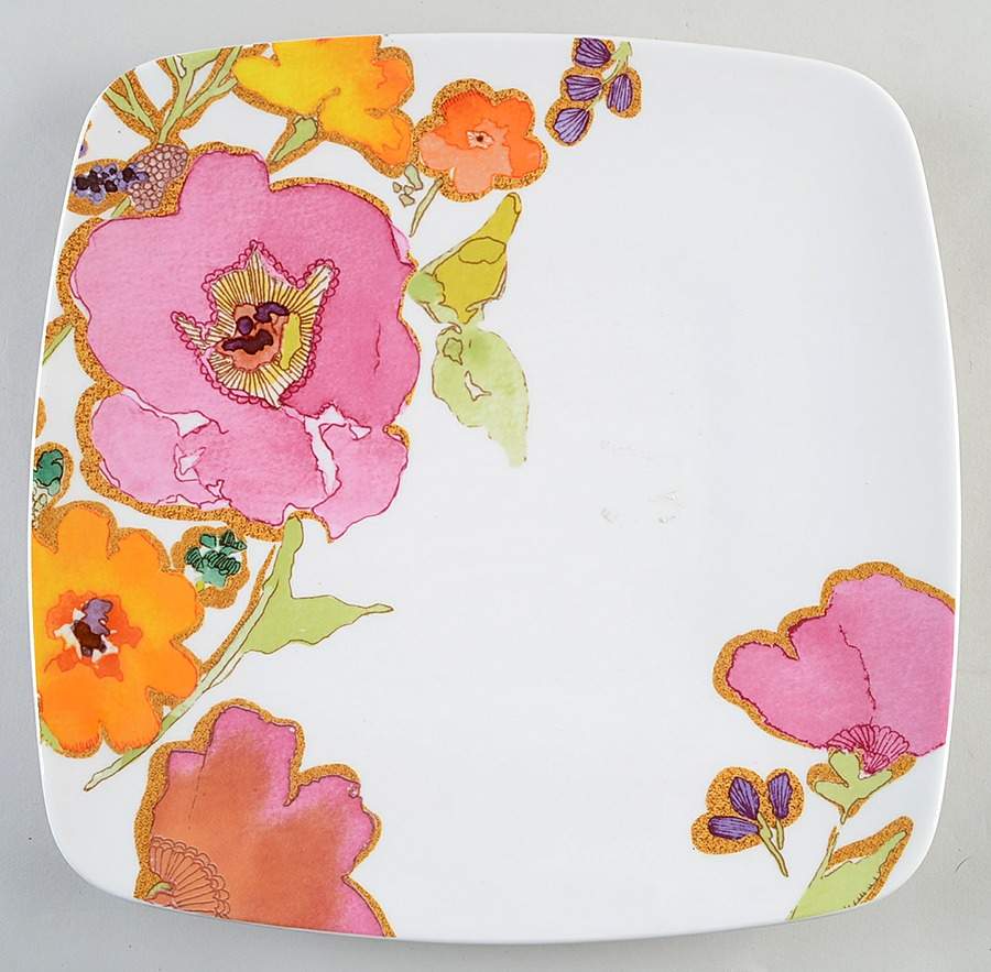 Floral Fusion 12" Square Serving Platter by Lenox-1