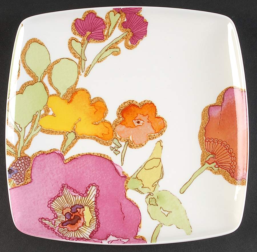 Floral Fusion Square Accent Luncheon Plate by Lenox-1