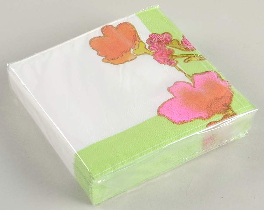 Floral Fusion Package of Paper Beverage Napkins by Lenox-1