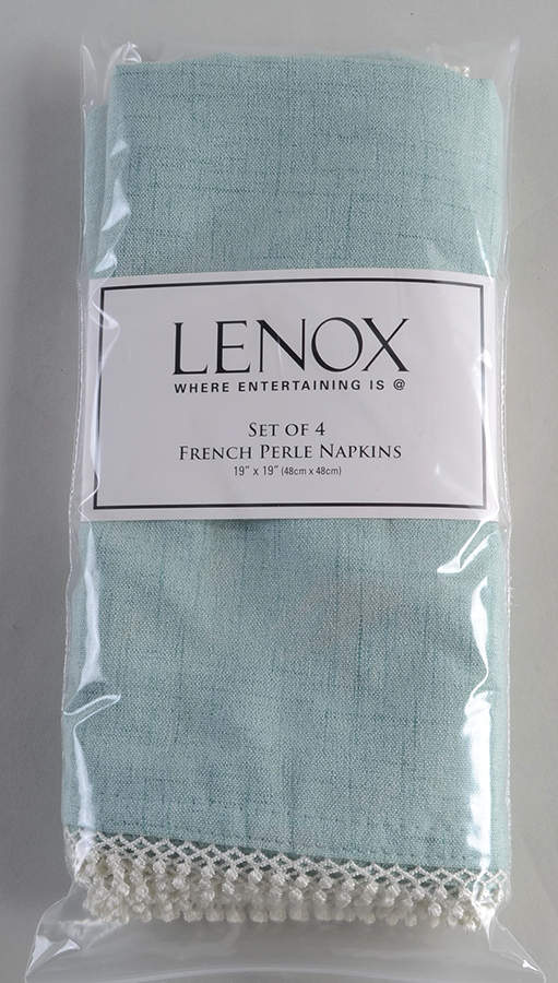 French Perle Ice Blue Cloth Napkin - Set of 4 by Lenox-1