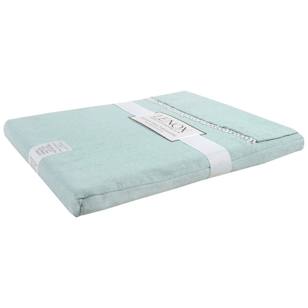 French Perle Ice Blue 52" x 70" Oblong Tablecloth by Lenox-1