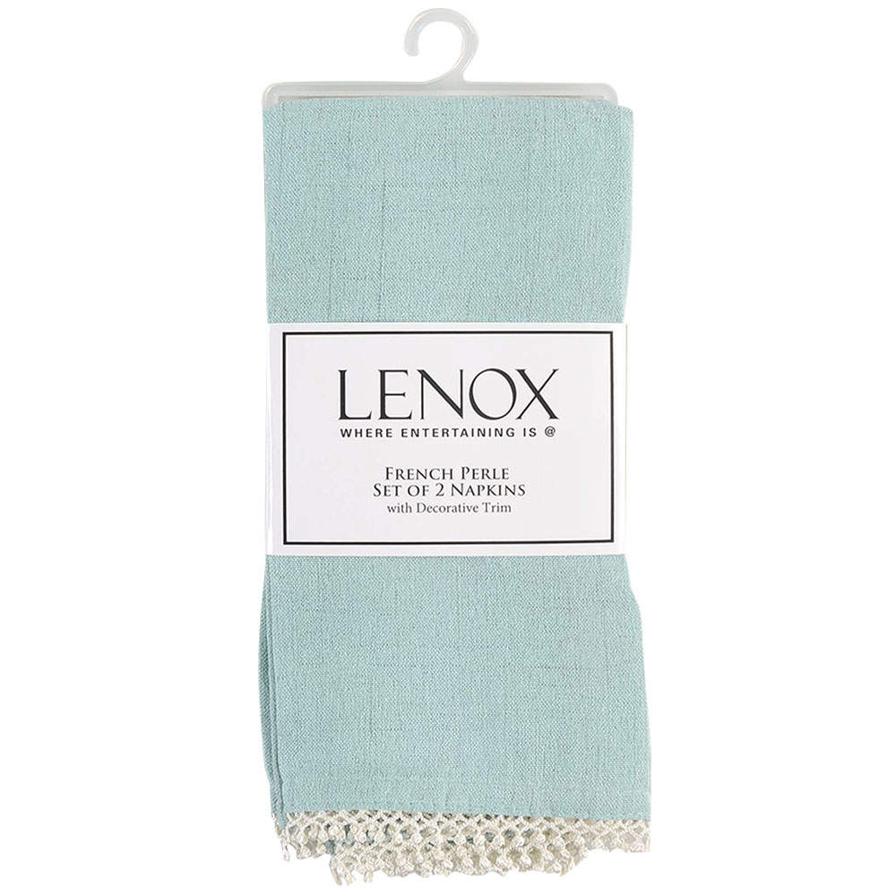 French Perle Ice Blue Cloth Napkin - Set of 2 by Lenox-1