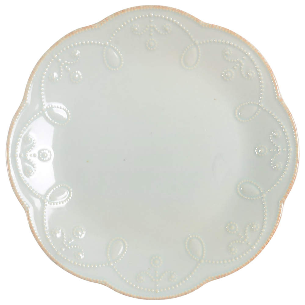 French Perle Ice Blue Accent Luncheon Plate by Lenox-1