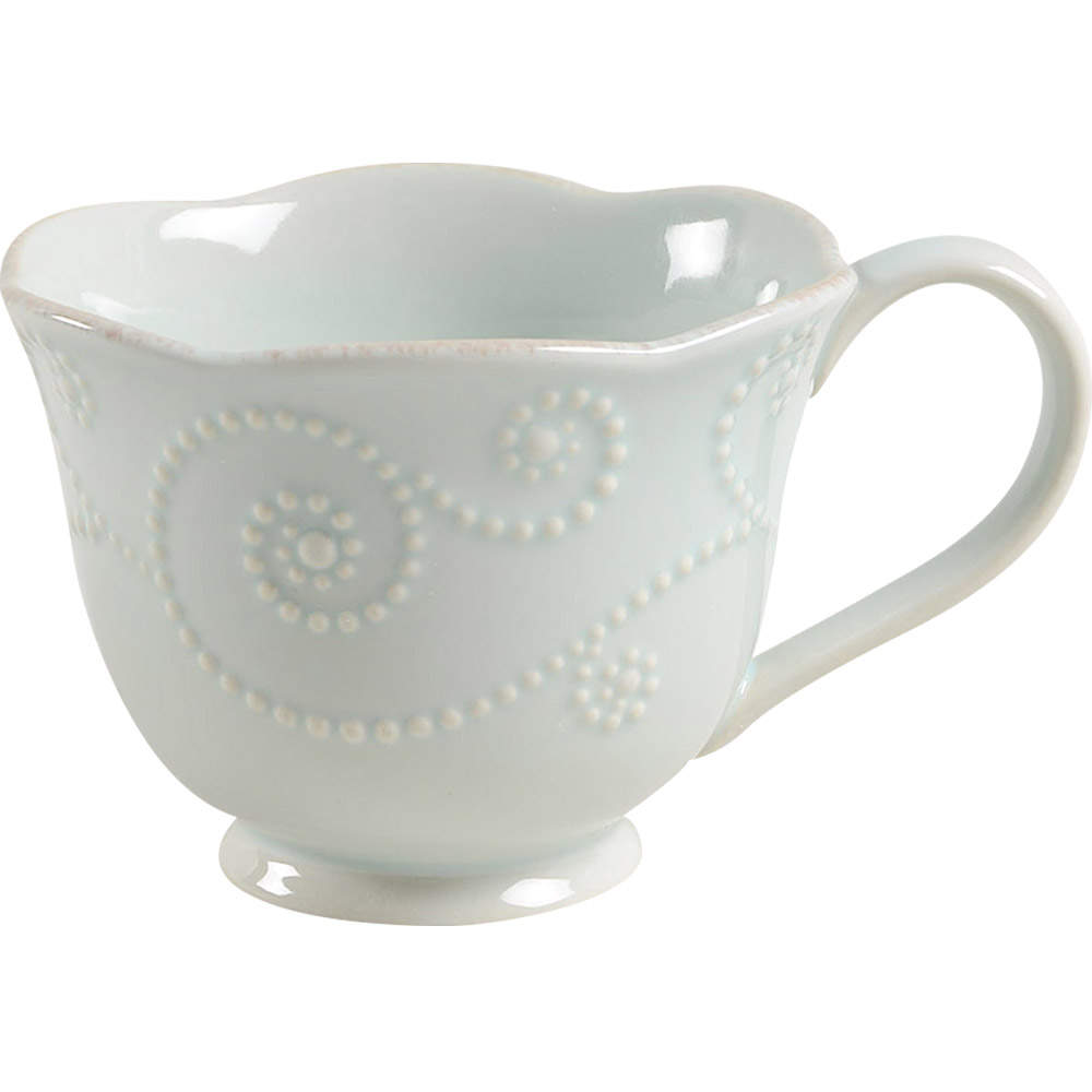 French Perle Ice Blue Footed Cup by Lenox-1