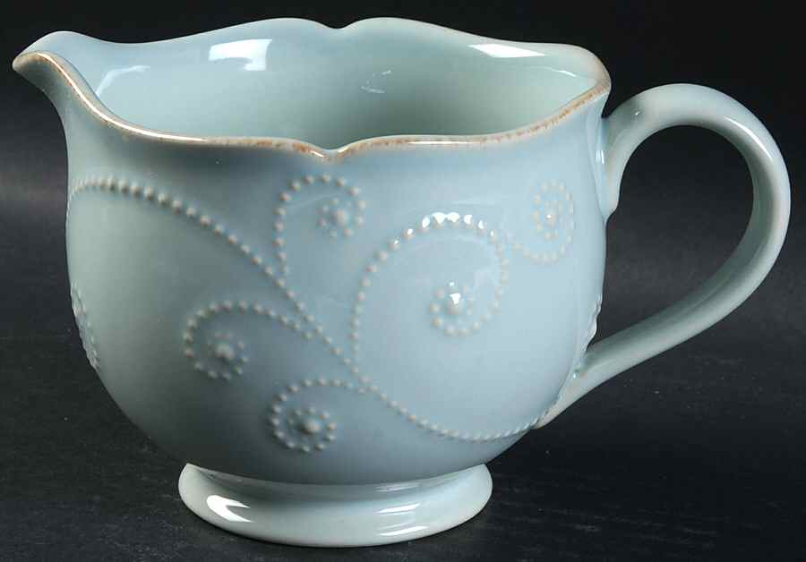 French Perle Ice Blue Gravy Boat by Lenox-1