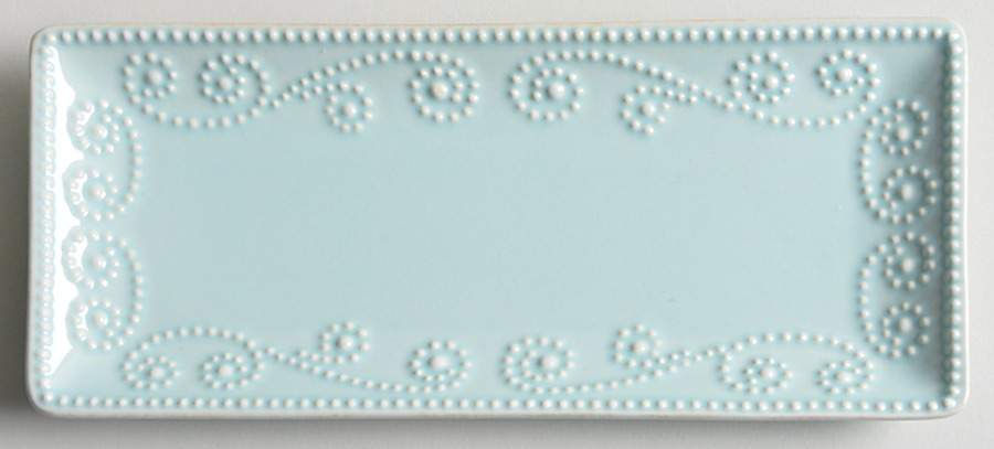 French Perle Ice Blue 9" Rectangular Serving Platter by Lenox-1
