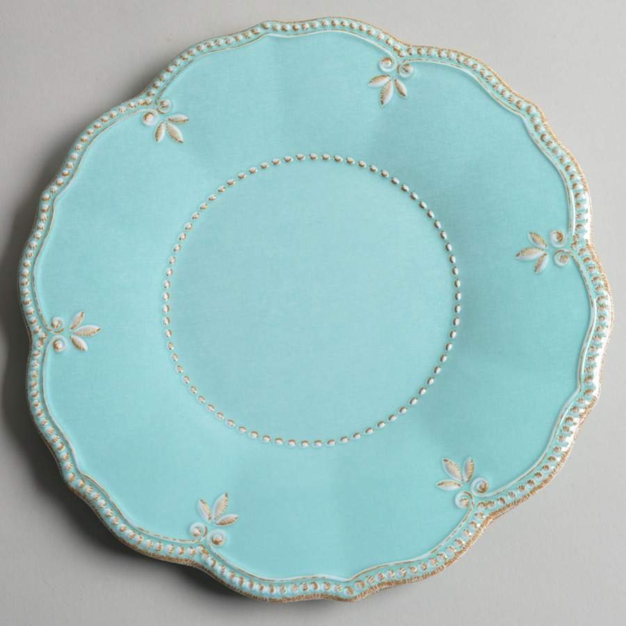 French Perle Ice Blue Melamine Dinner Plate by Lenox-1