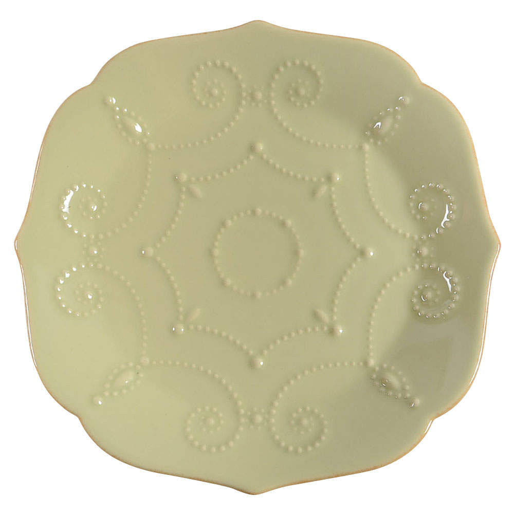 French Perle Pistachio Dessert/Pie Plate by Lenox-1