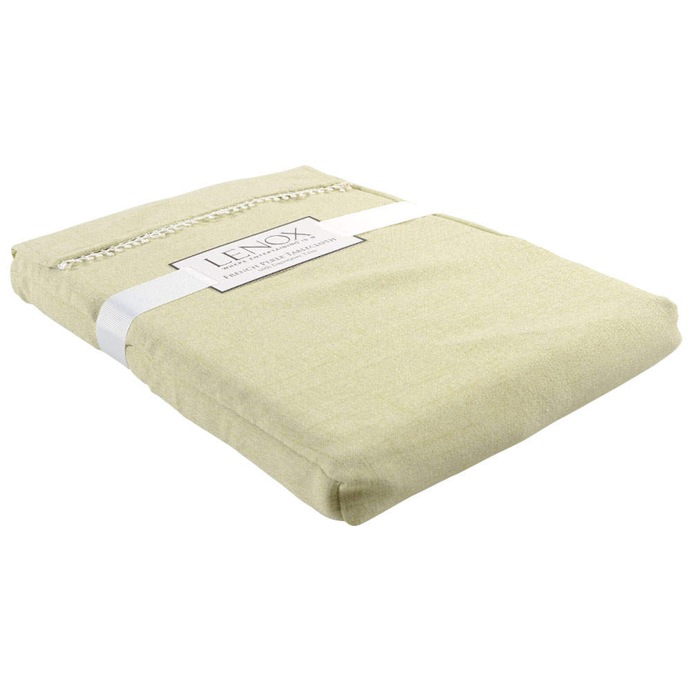 French Perle Pistachio 60" X 84" Oblong Tablecloth by Lenox-1