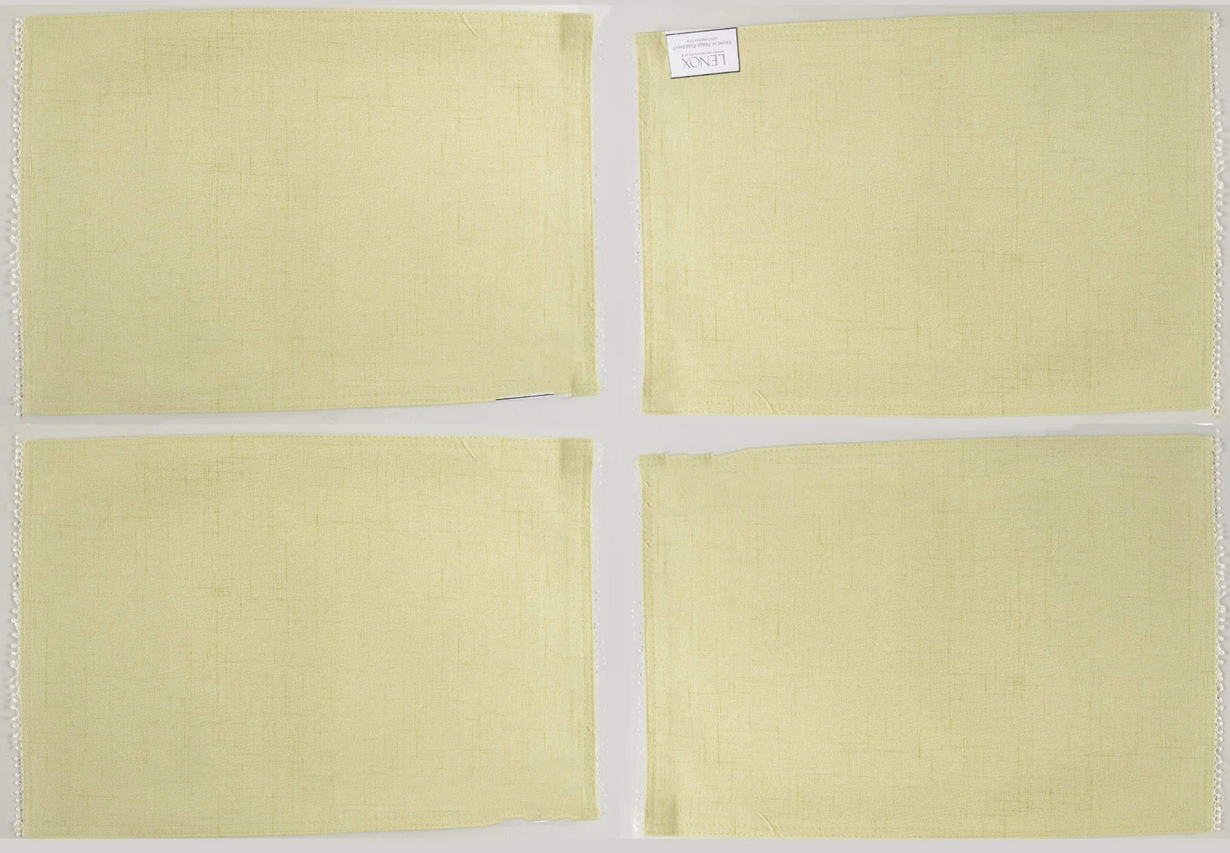 French Perle Pistachio Cloth Placemat - Set of 4 by Lenox-1