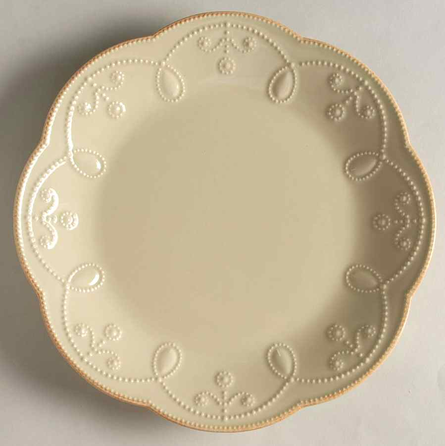 French Perle Pistachio Accent Luncheon Plate by Lenox-1