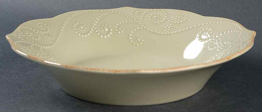 French Perle Pistachio 9" Individual Pasta Bowl by Lenox-1