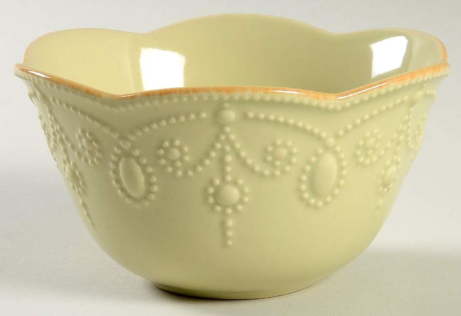 French Perle Pistachio Fruit/Dessert (Sauce) Bowl by Lenox-1