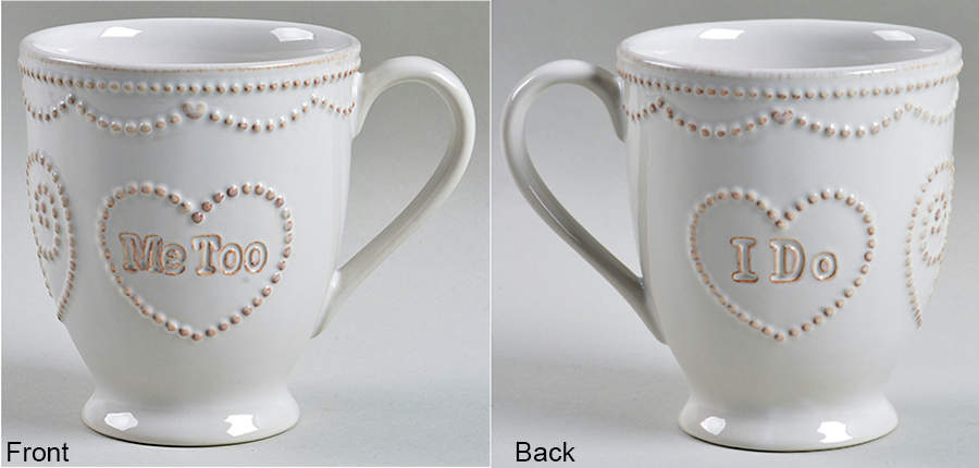 French Perle White Mug by Lenox-1