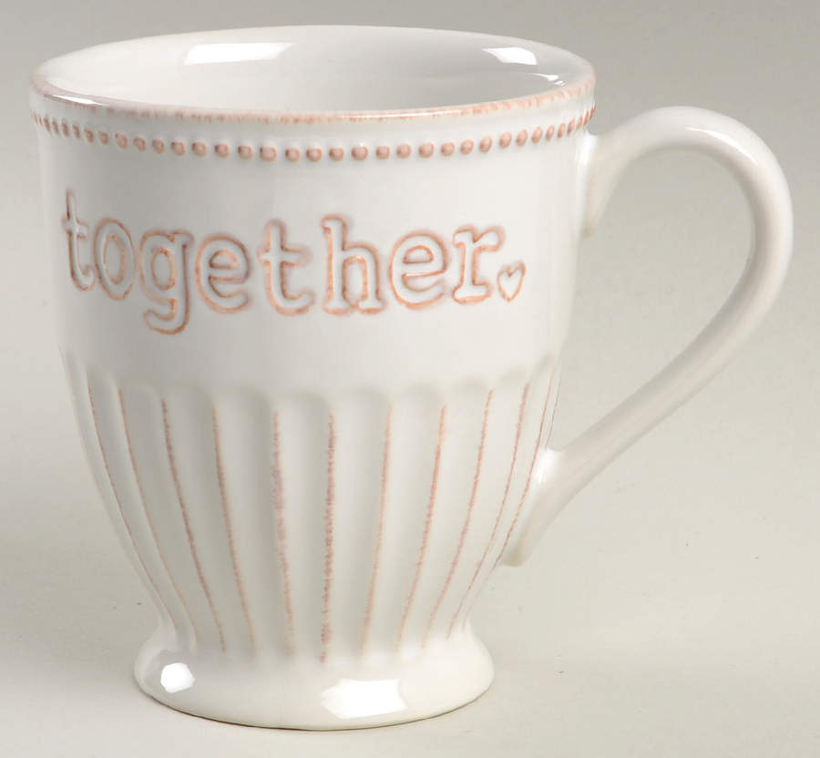 French Perle White Sentiment Mug by Lenox-1
