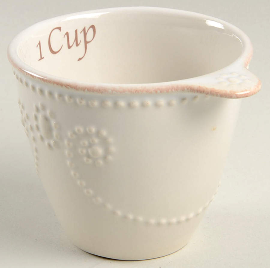 French Perle White 1 Cup Measuring Cup by Lenox-1