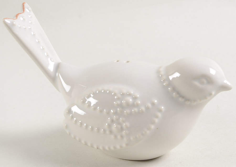 French Perle White Salt Shaker by Lenox-1