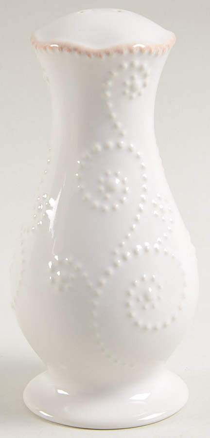 French Perle White Salt Shaker by Lenox-1