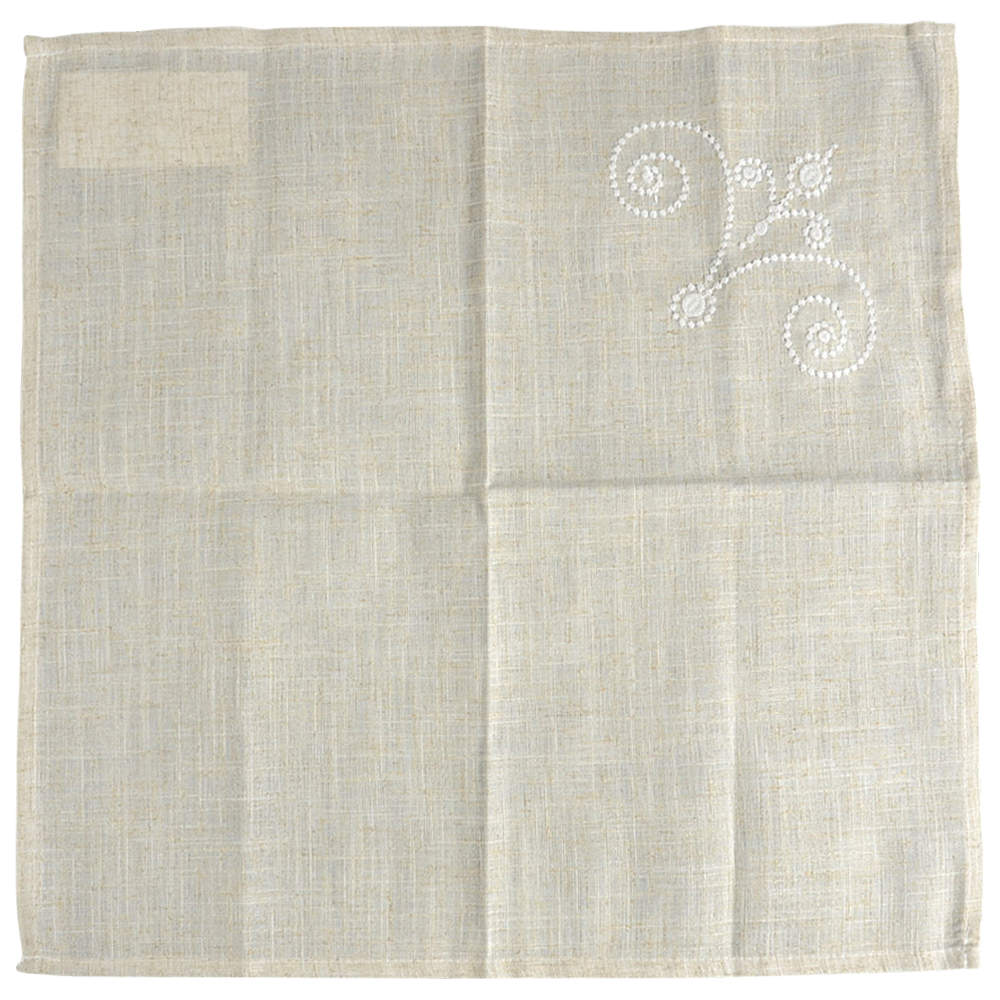 French Perle White Cloth Napkin by Lenox-1