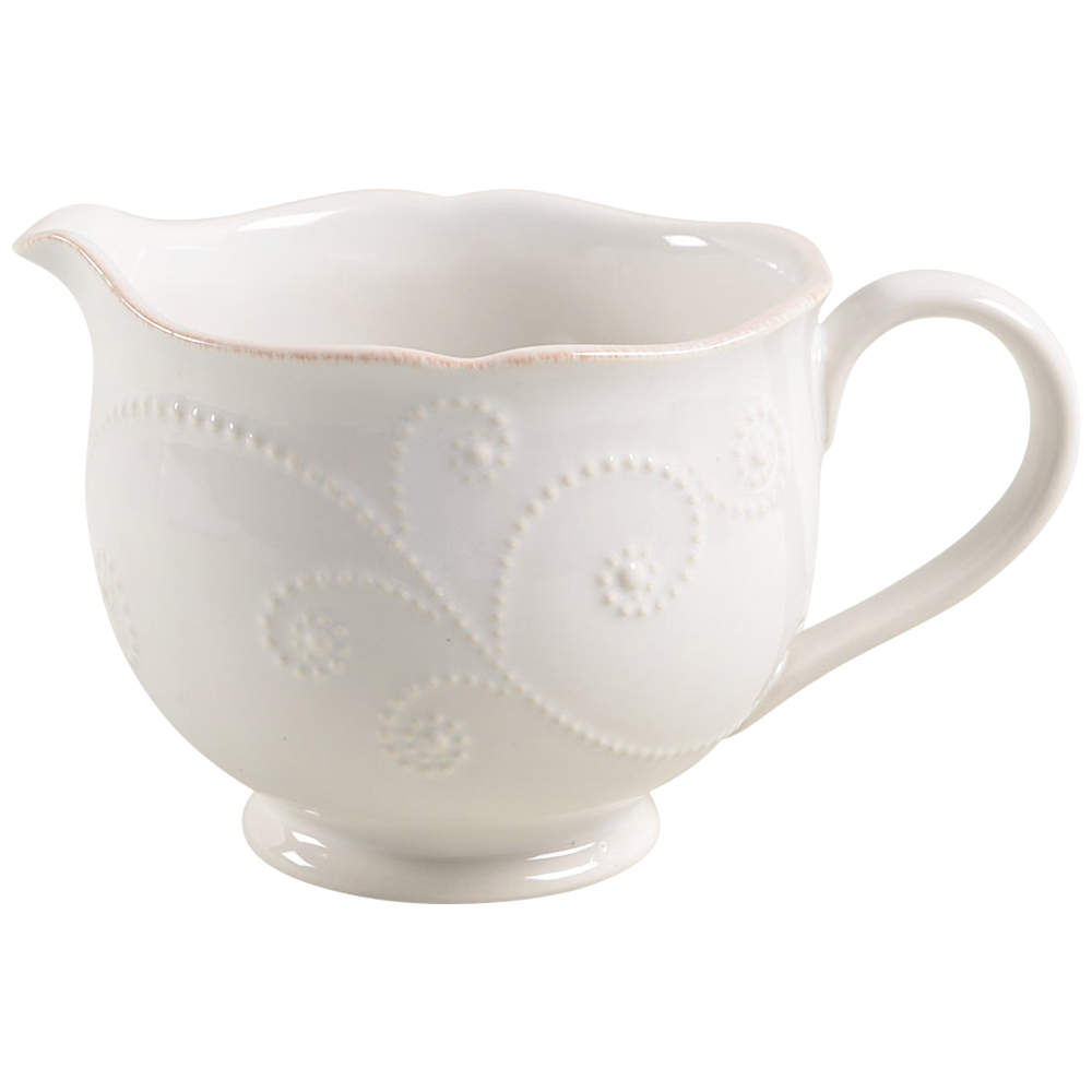 French Perle White Gravy Boat by Lenox-1