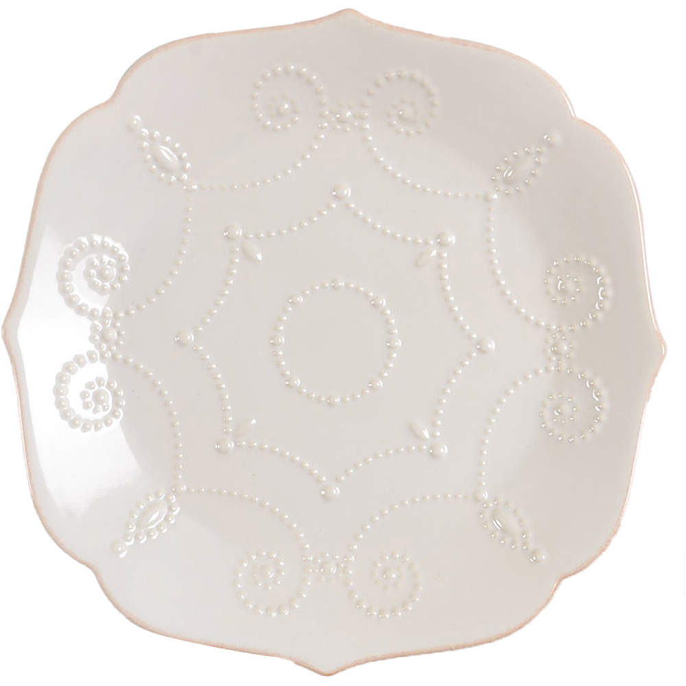 French Perle White Dessert/Pie Plate by Lenox-1
