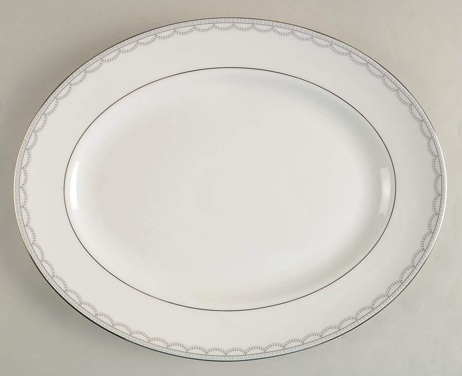 Iced Pirouette 13" Oval Serving Platter by Lenox-1