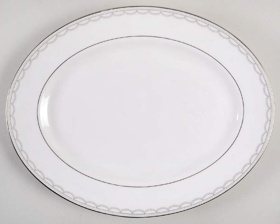 Iced Pirouette 13" Oval Serving Platter by Lenox-1